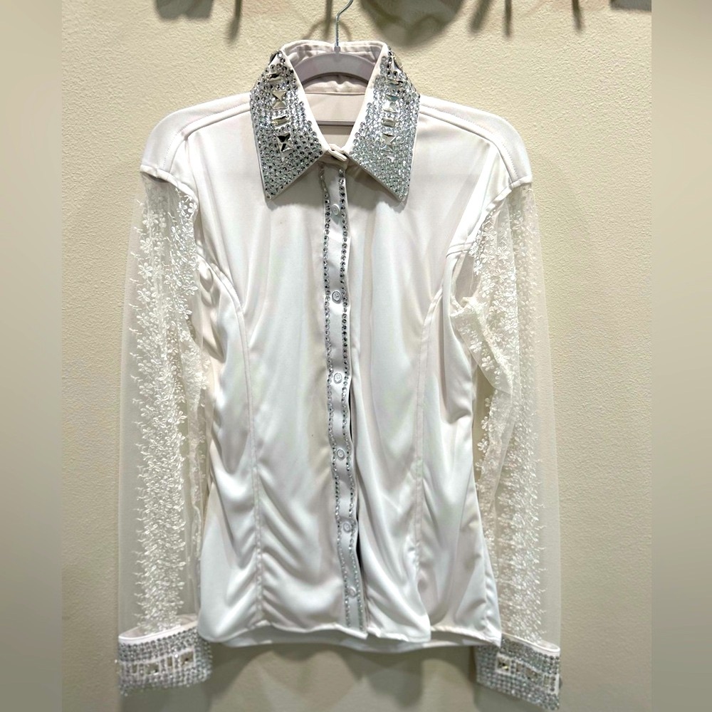 White western show shirt. Size large